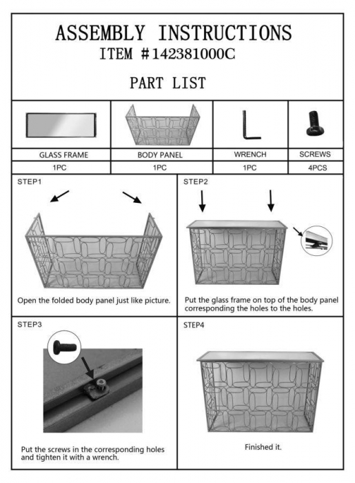 Consola Bubbles, fier/oglinda, auriu [9]