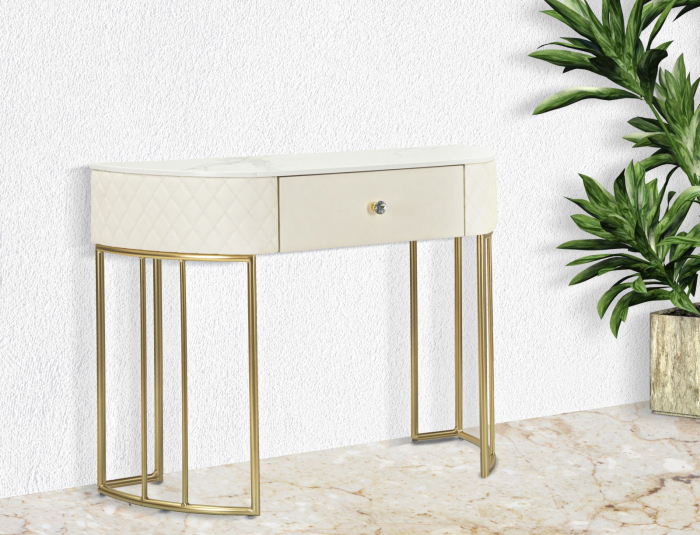 Consola eleganta cu blat marmorat | Mobilier glamour [2]