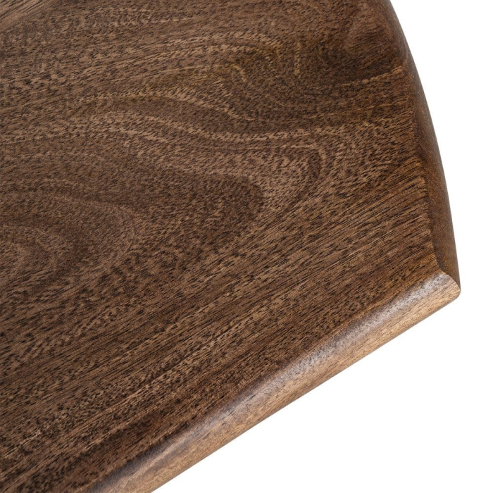 Consolă din lemn de mango cu blat drept și bază decorativă [7]