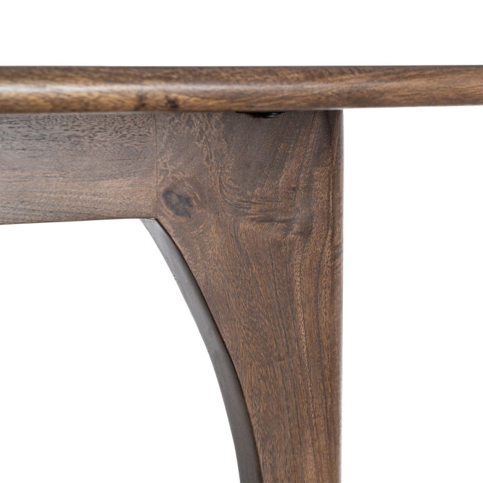 Consolă din lemn de mango cu blat drept și bază decorativă [5]