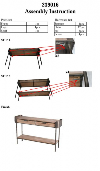 Consola minimalista cu sertare | Mobilier contemporan CreativDeco [10]