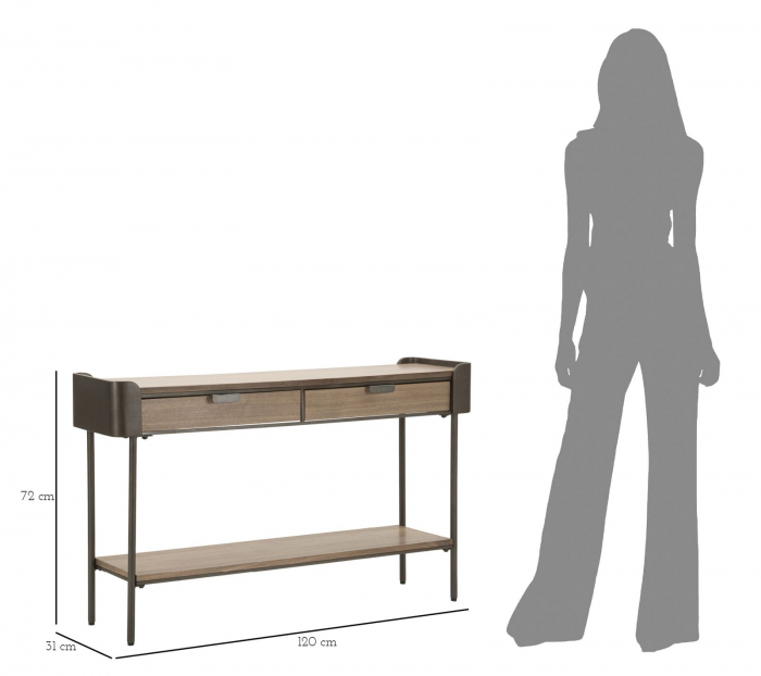 Consola minimalista cu sertare | Mobilier contemporan CreativDeco [9]
