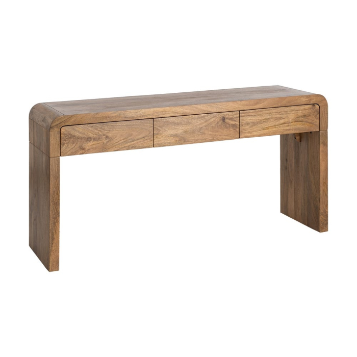 Consola cu trei sertare din lemn de mango [2]