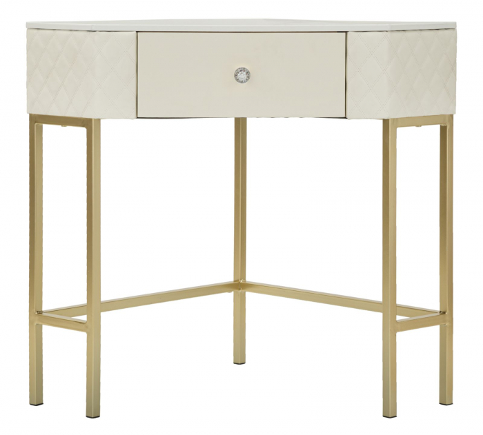 Consola de colt cu sertar | Economisire spatiu | CreativDeco [3]