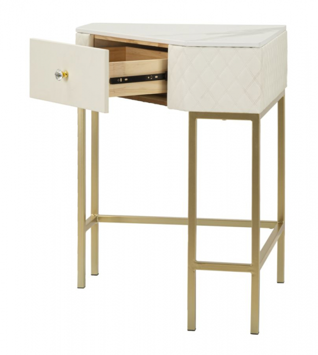 Consola de colt cu sertar | Economisire spatiu | CreativDeco [4]