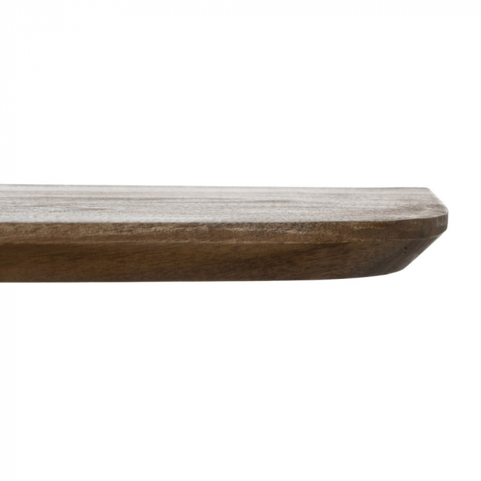 Consolă mango natural Ixia – picioare X, design modern din lemn masiv – vedere laterală [5]