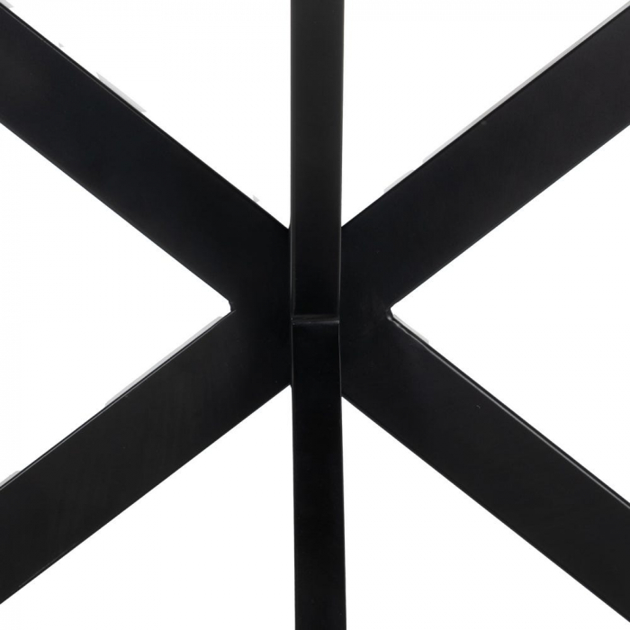 Consolă industrială Ixia – mango honey cu picioare metalice X – vedere laterală [7]