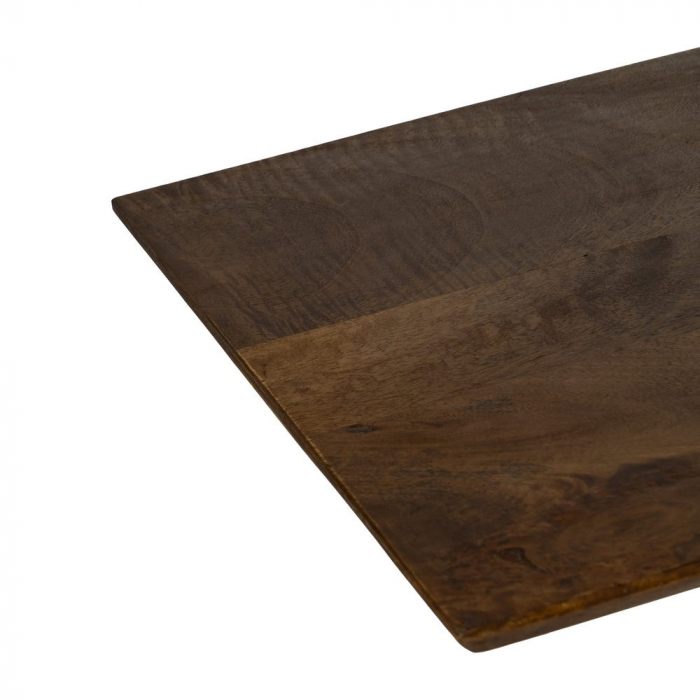 Consolă industrială Ixia – mango honey cu picioare metalice X – vedere laterală [3]