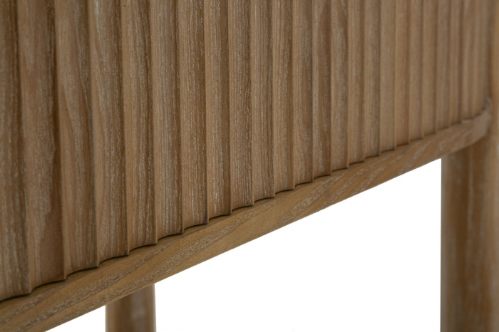 Consolă din lemn cu sertar și raft [9]