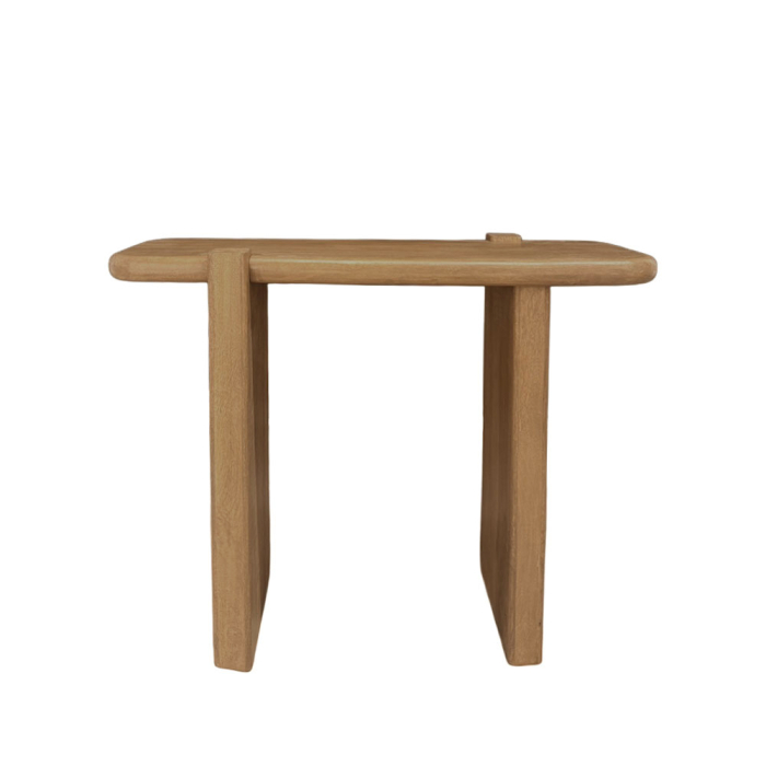 Consolă din lemn de mango bej cu design sculptural [3]