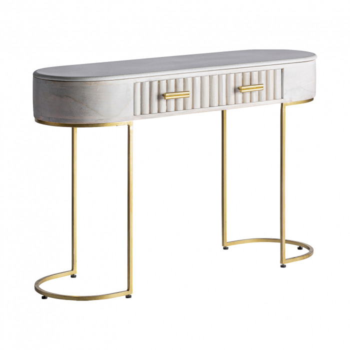 Consola Art Deco mango crem auriu|Console elegante [2]