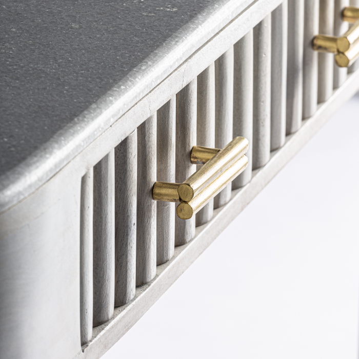 Consola Art Deco mango crem auriu|Console elegante [4]
