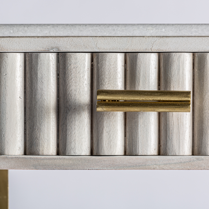 Consola Art Deco mango crem auriu|Console elegante [5]