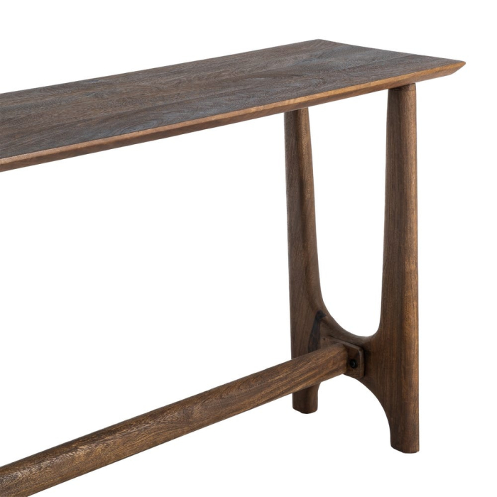 Consolă din lemn de mango cu picioare sculpturale [3]