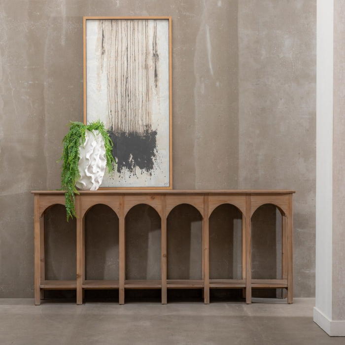 Consola Vintage Lemn Pin Reciclat CreativDeco - Mobilier Rustic cu Finisaj Antichizat [10]