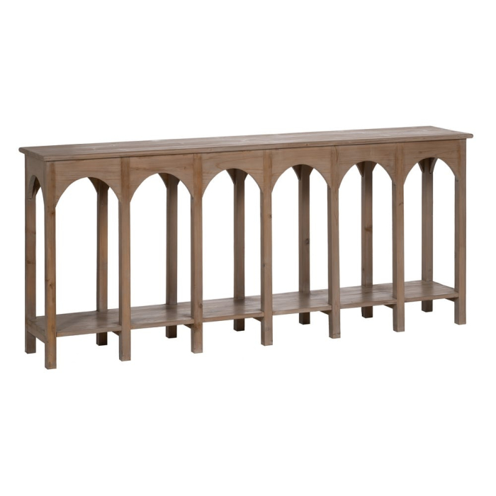 Consola Vintage Lemn Pin Reciclat CreativDeco - Mobilier Rustic cu Finisaj Antichizat [2]