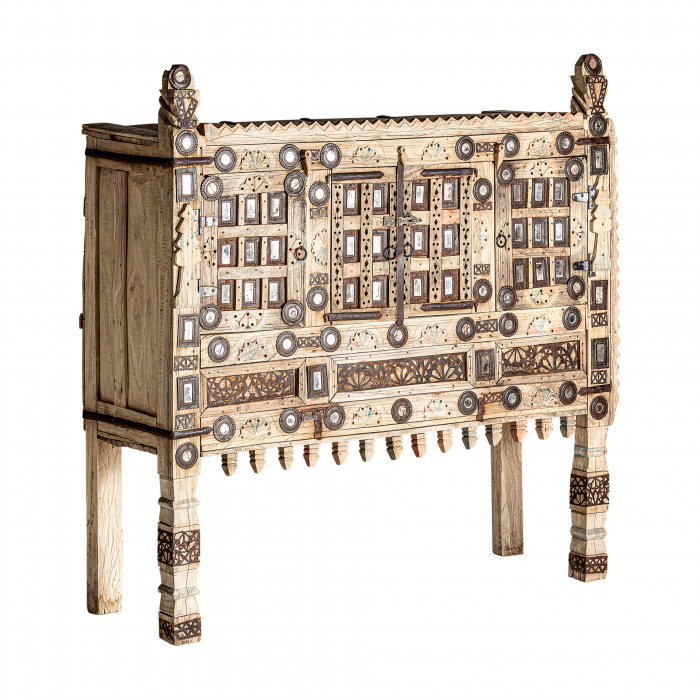 Consola etnica lemn tec verticala|Console rustice [2]