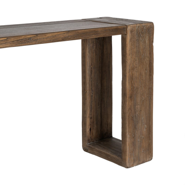 Consolă din lemn de ulm reciclat 178 cm [4]