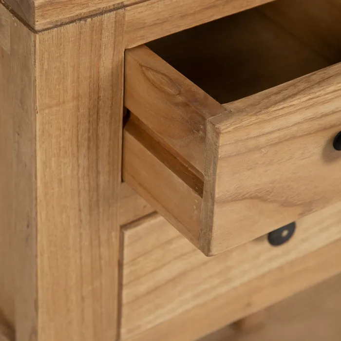 Consola lemn mindi natur|Mobilier decor practic [6]