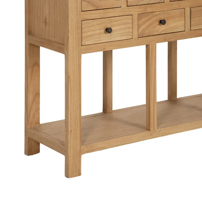 Consola lemn mindi natur|Mobilier decor practic [9]