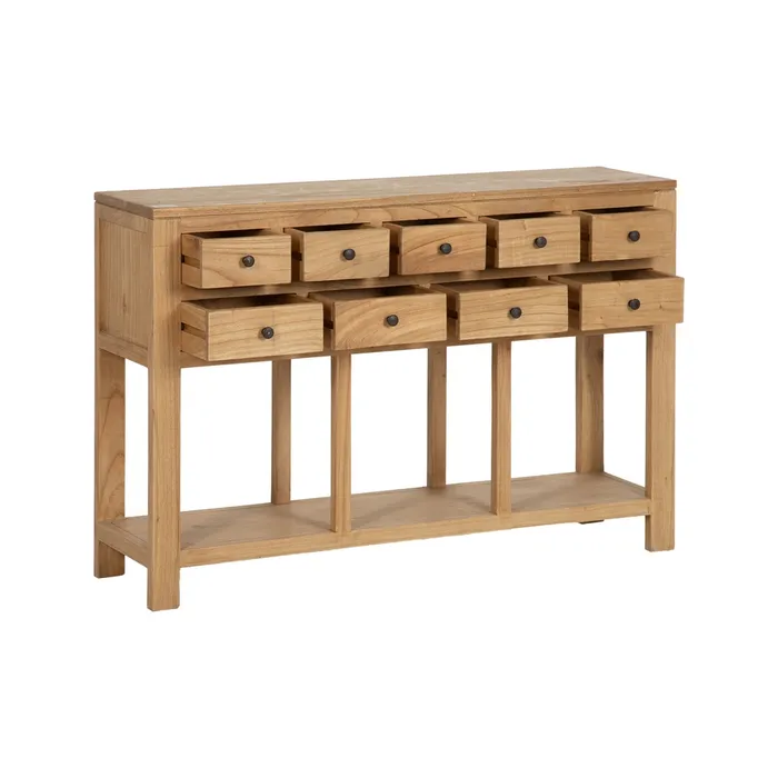 Consola lemn mindi natur|Mobilier decor practic [3]