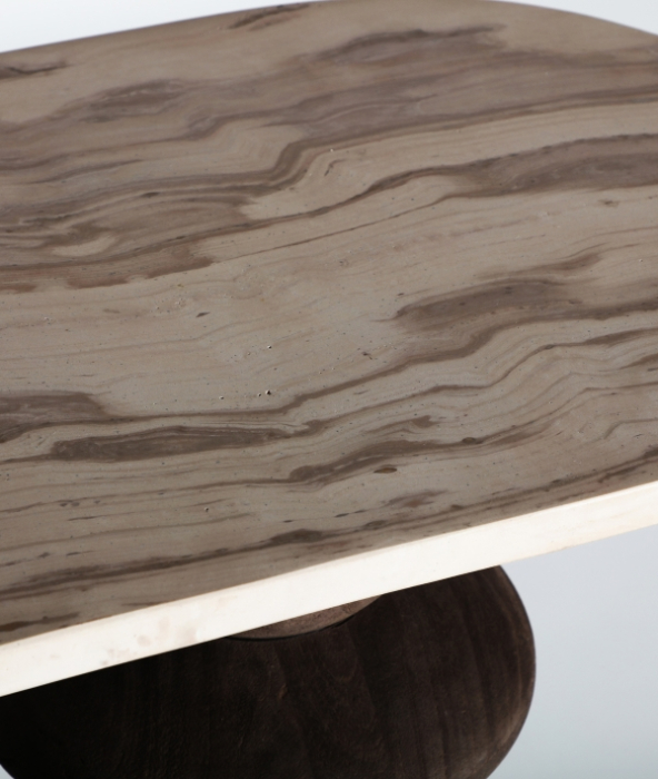 Consolă marmură lemn mango maro VRADS – titlu imagine principală [2]