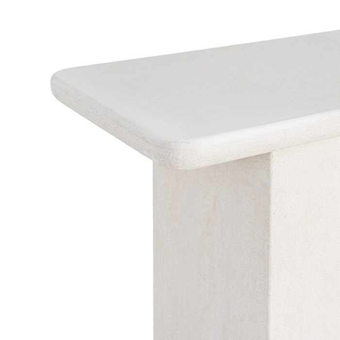 Consolă din MDF alb cu bază rotunjită din două volume [4]