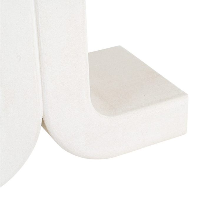 Consolă din MDF alb cu formă geometrică curbată [9]