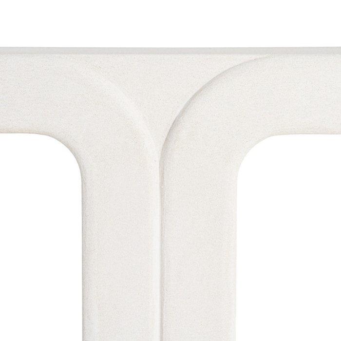 Consolă din MDF alb cu formă geometrică curbată [7]