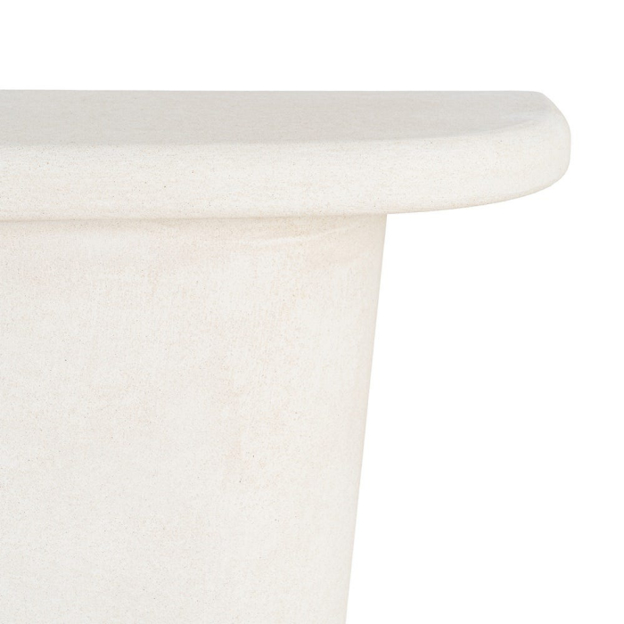 Consolă din MDF alb cu formă rotunjită compactă [6]