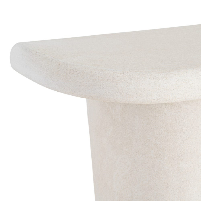 Consolă din MDF alb cu formă rotunjită compactă [5]