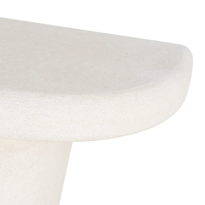 Consolă din MDF alb cu formă rotunjită compactă [7]