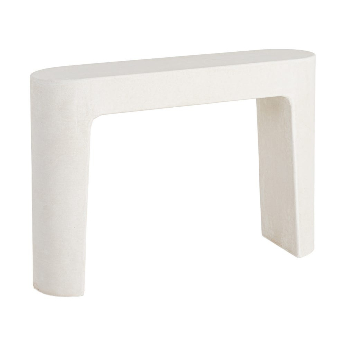 Consolă din MDF alb cu formă rotunjită simplă [3]