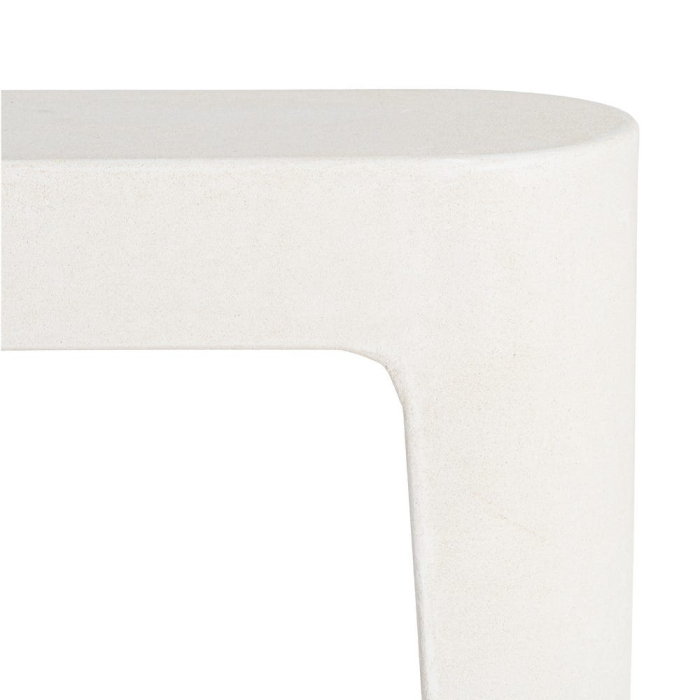 Consolă din MDF alb cu formă rotunjită simplă [7]