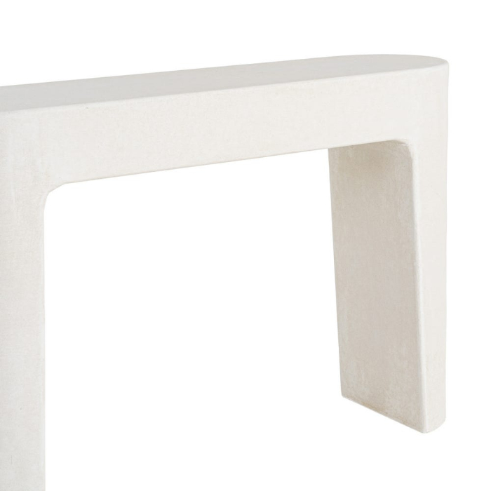 Consolă din MDF alb cu formă rotunjită simplă [4]