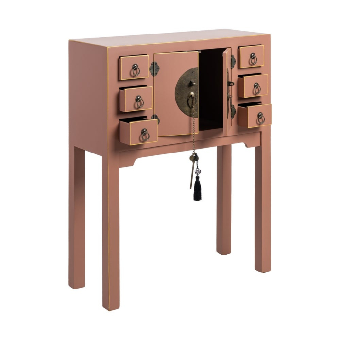 Consolă din MDF maro mocha cu accente orientale [3]