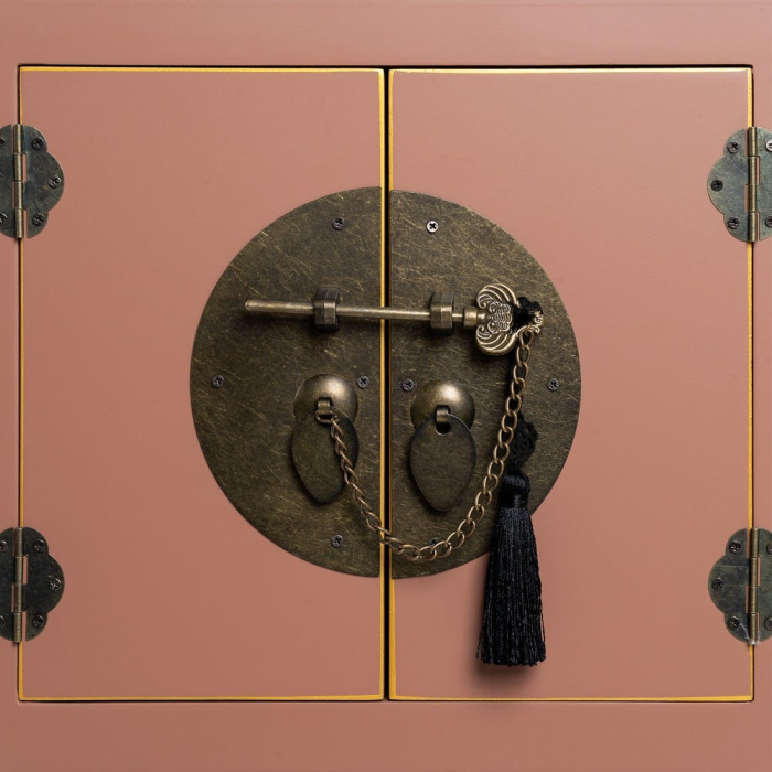 Consolă din MDF maro mocha cu accente orientale [6]