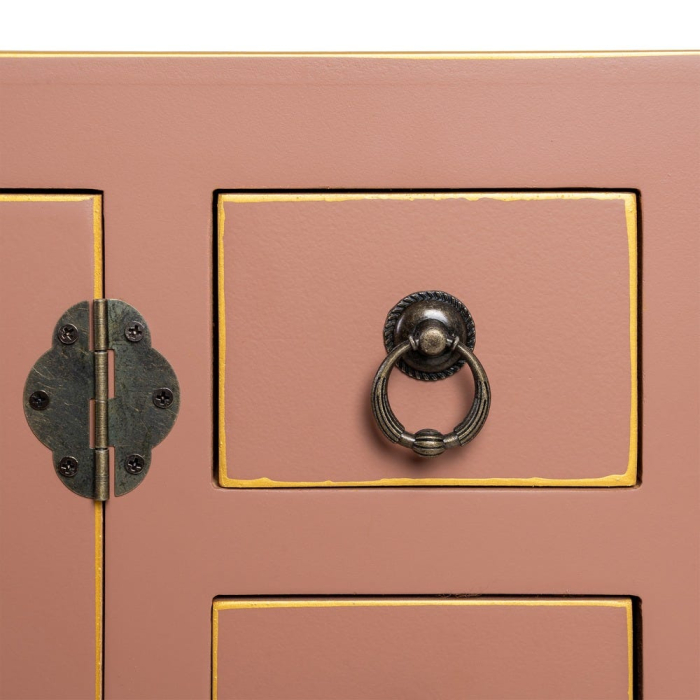 Consolă din MDF maro mocha cu accente orientale [8]