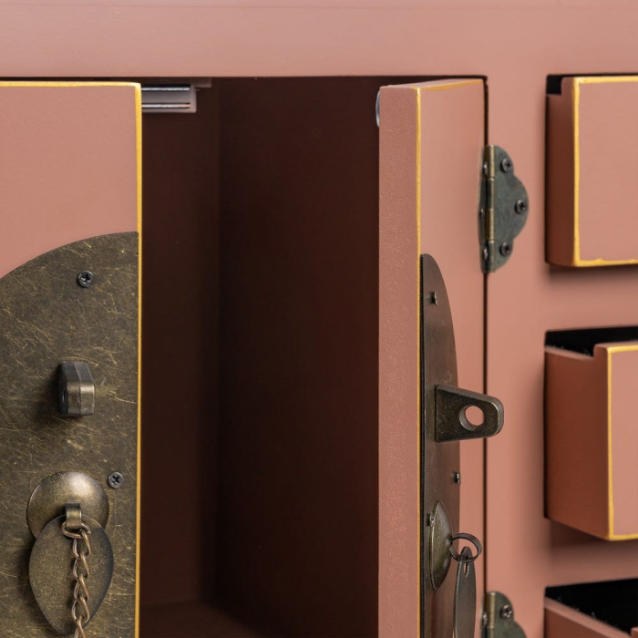 Consolă din MDF maro mocha cu accente orientale [7]