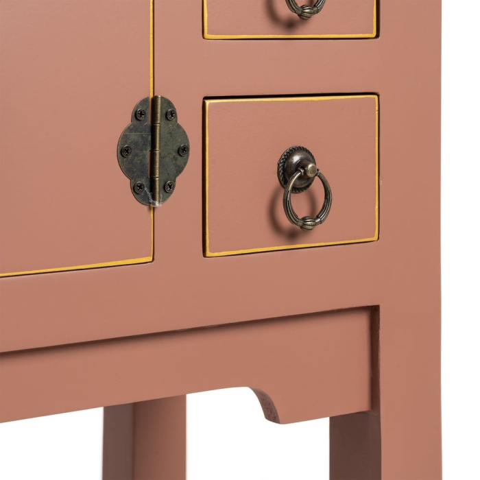 Consolă din MDF maro mocha cu accente orientale [9]