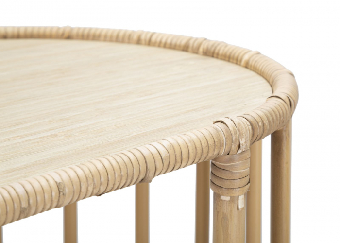 Consola Panama ratan boho chic cu 3 rafturi | CreativDeco [5]