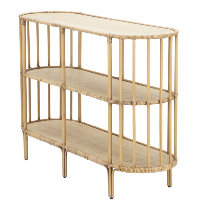 Consola Panama ratan boho chic cu 3 rafturi | CreativDeco [3]