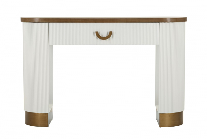 Consola cu sertar design rotunjit | Mobilier elegant CreativDeco [3]