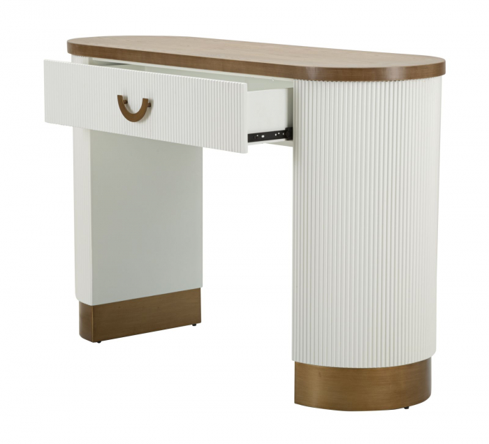 Consola cu sertar design rotunjit | Mobilier elegant CreativDeco [4]