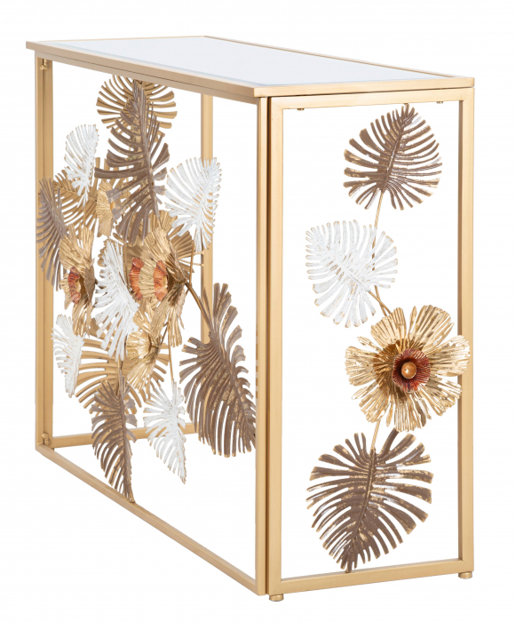 Consola Glam Floris, auriu, multicolor - CreativDeco.ro [6]