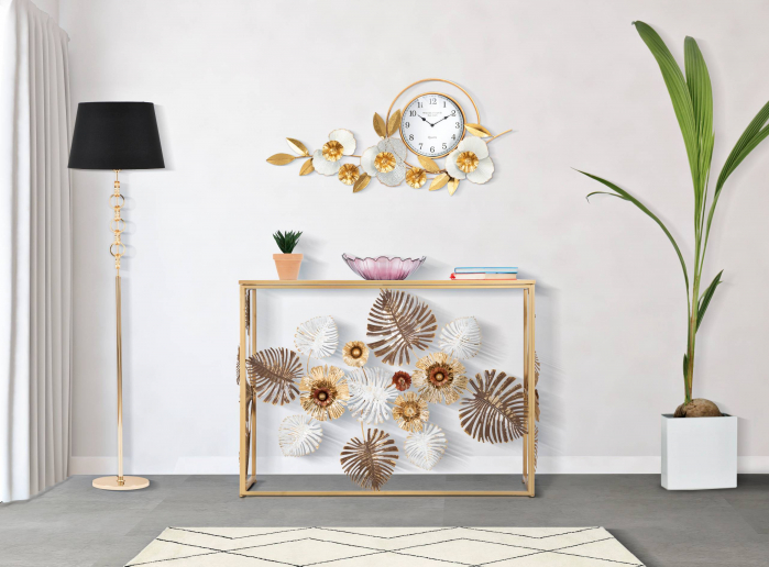 Consola Glam Floris, auriu, multicolor - CreativDeco.ro [2]