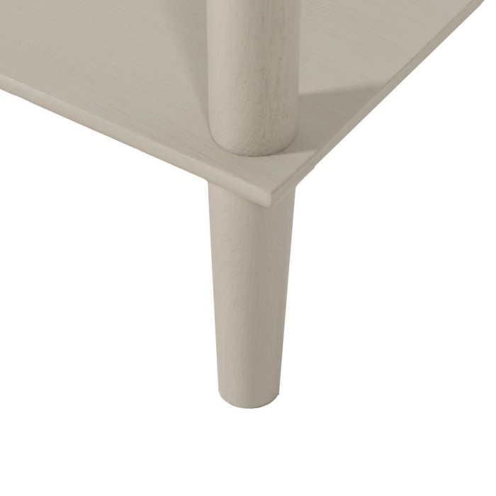 Consola gri deschis cu sertare ratan design modern [11]