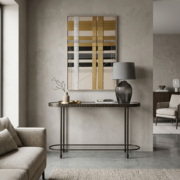Consola gunmetal Granaz - design modern elegant [2]