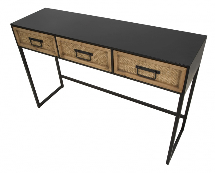 Consola hol metalica 3 sertare|Mobilier hol, mese consola design unic|CreativDeco [4]