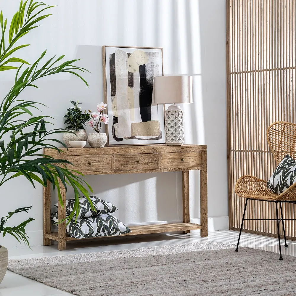 Consola din lemn mindi spatioasa | Piese de mobilier elegante [10]